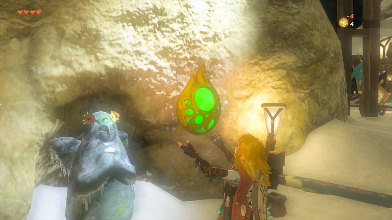 Tears of the Kingdom tips: Link receives a Stamina Vessel from a Goddess Statue.