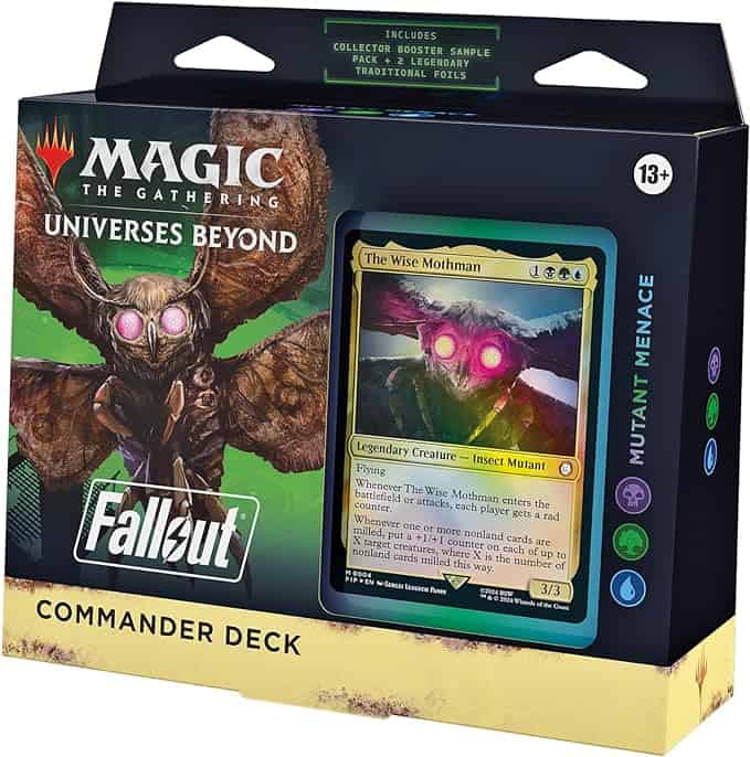 Commander deck from the Magic: The Gathering universe featuring cards from the set Beyond  Fallout.
