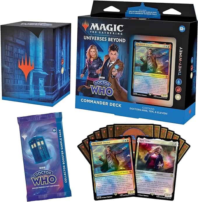 An Auto Draft box stacked with multiple layers of boxes filled with cards.