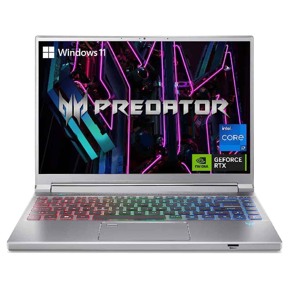Acer Predator laptop displayed on a white background.
