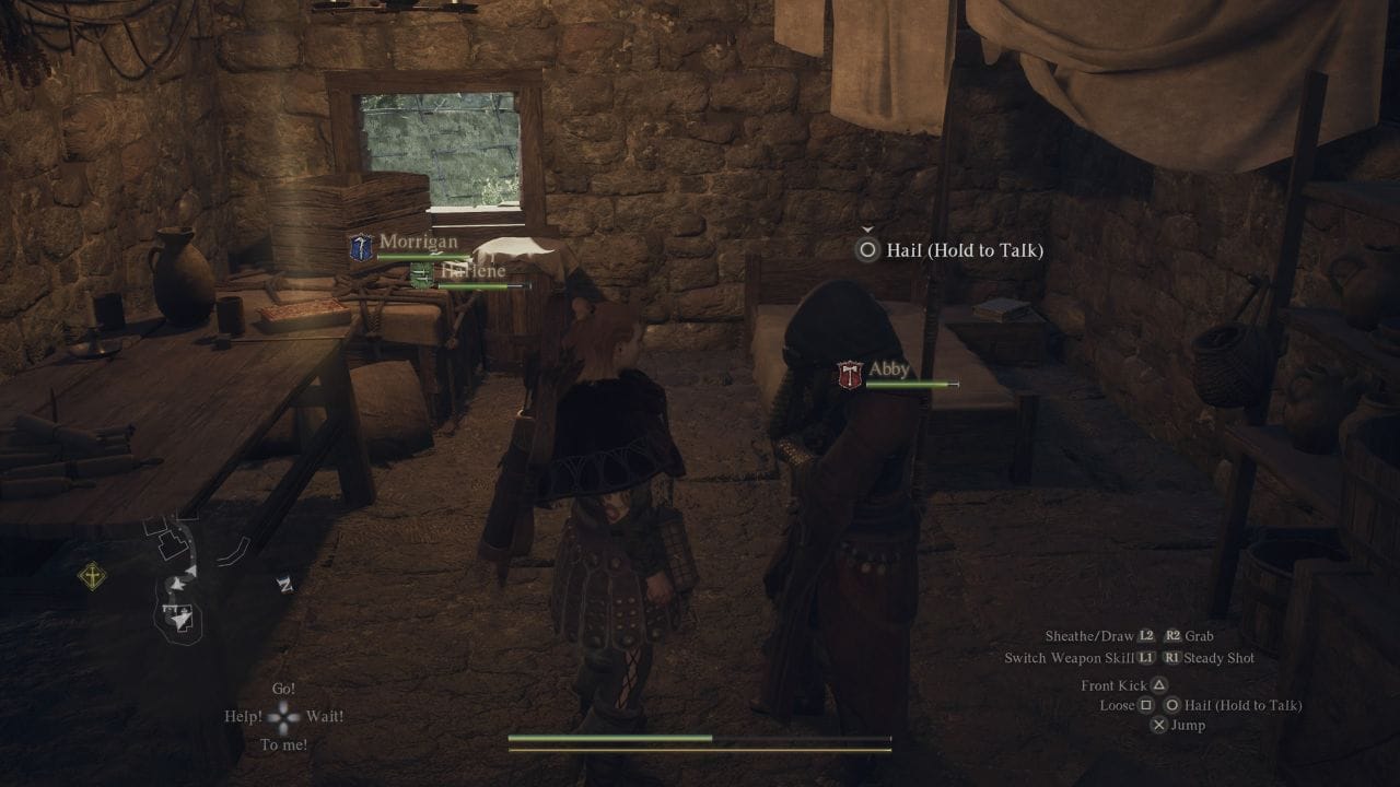 Dragon's Dogma 2 unlock mystic spearhand: Player speaking to Sigurd in his home.