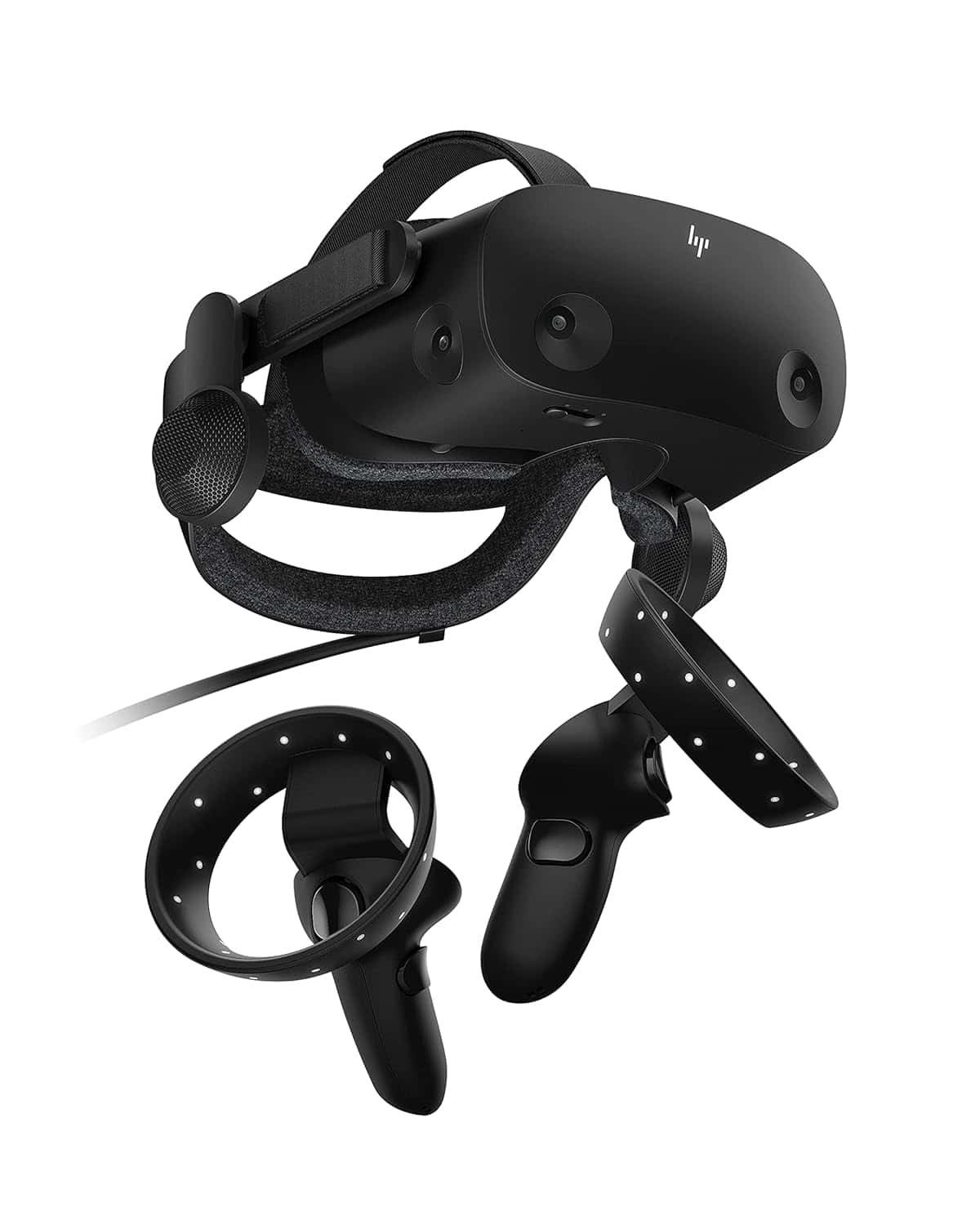 HP Reverb G2: A cutting-edge VR headset with an attached controller.