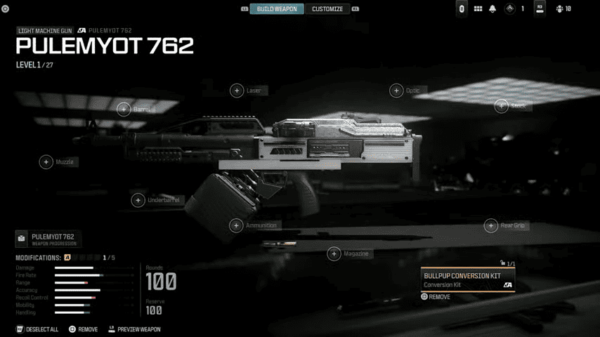 A screenshot of a MW3 weapon.