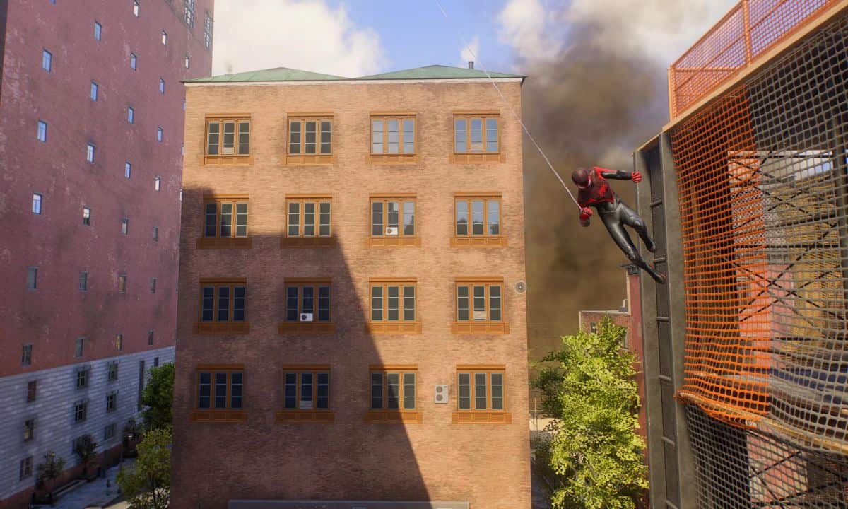 Spider-Man 2 fast travel screenshot showing Miles