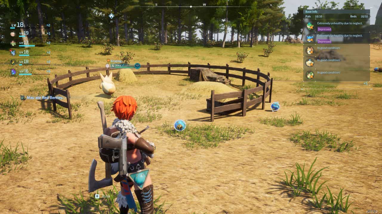 In this Palworld Beginner's guide, a woman can be seen standing in front of a fence within the video game.