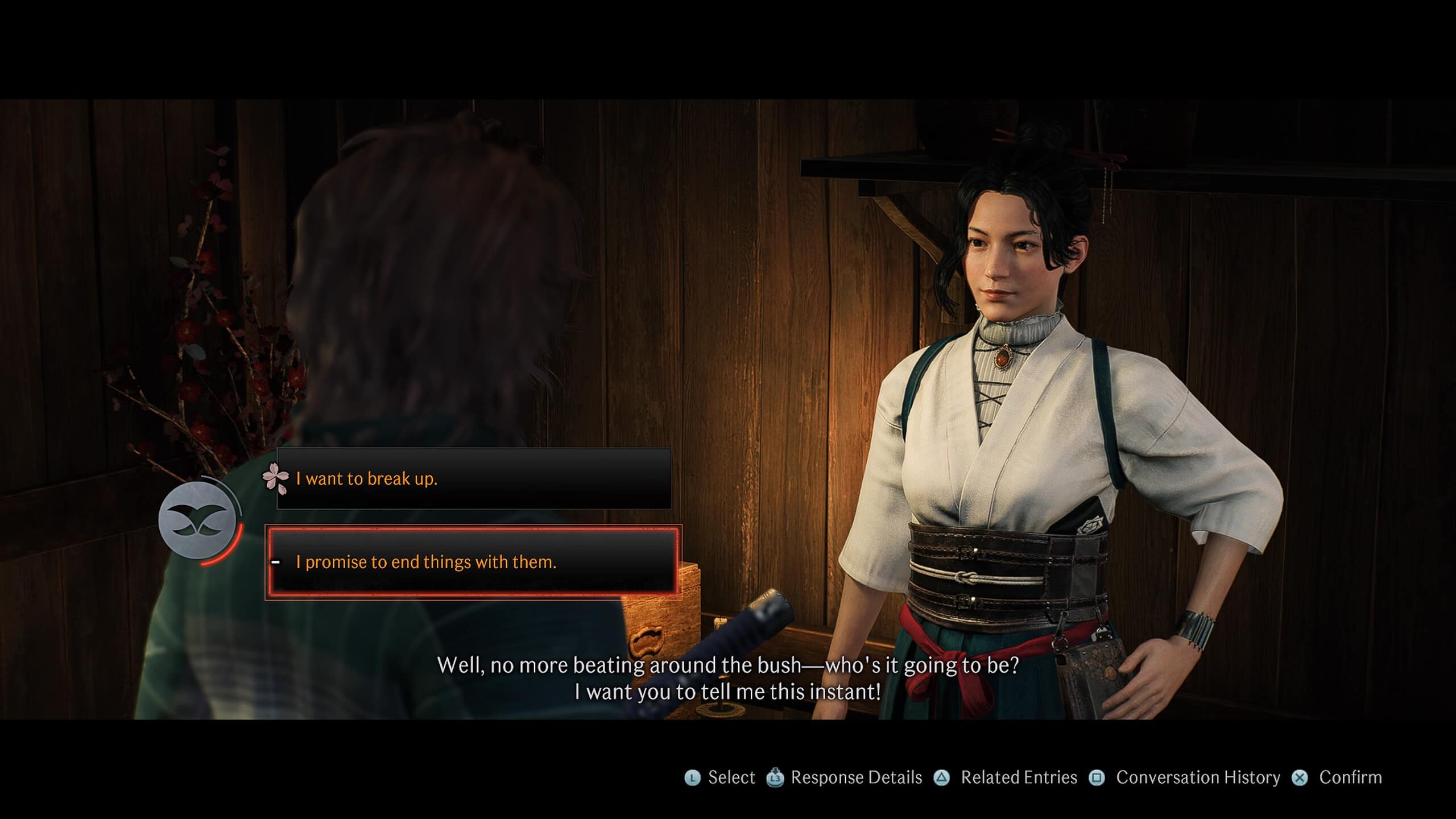 Rise of the ronin romance: dialogue options when talking with bond allies