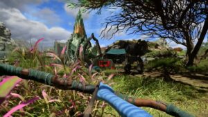 a Na'vi aims an arrow in Avatar: Frontiers of Pandora