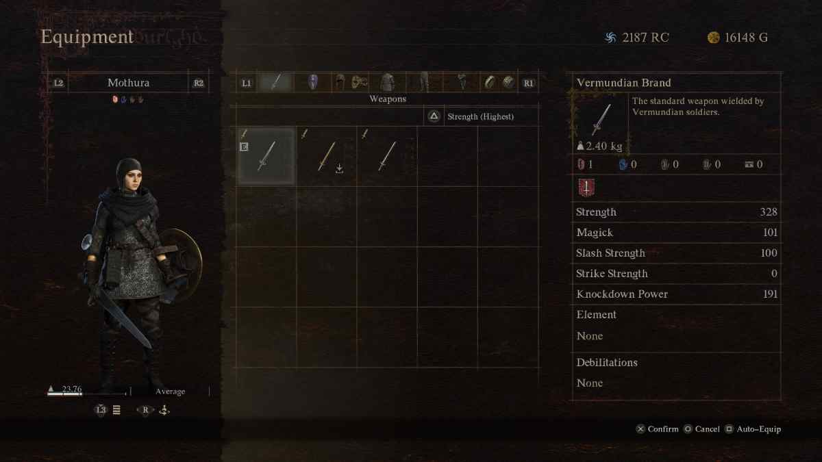 The best swords in Dragon's Dogma 2, with the Vermundian Brand in focus.
