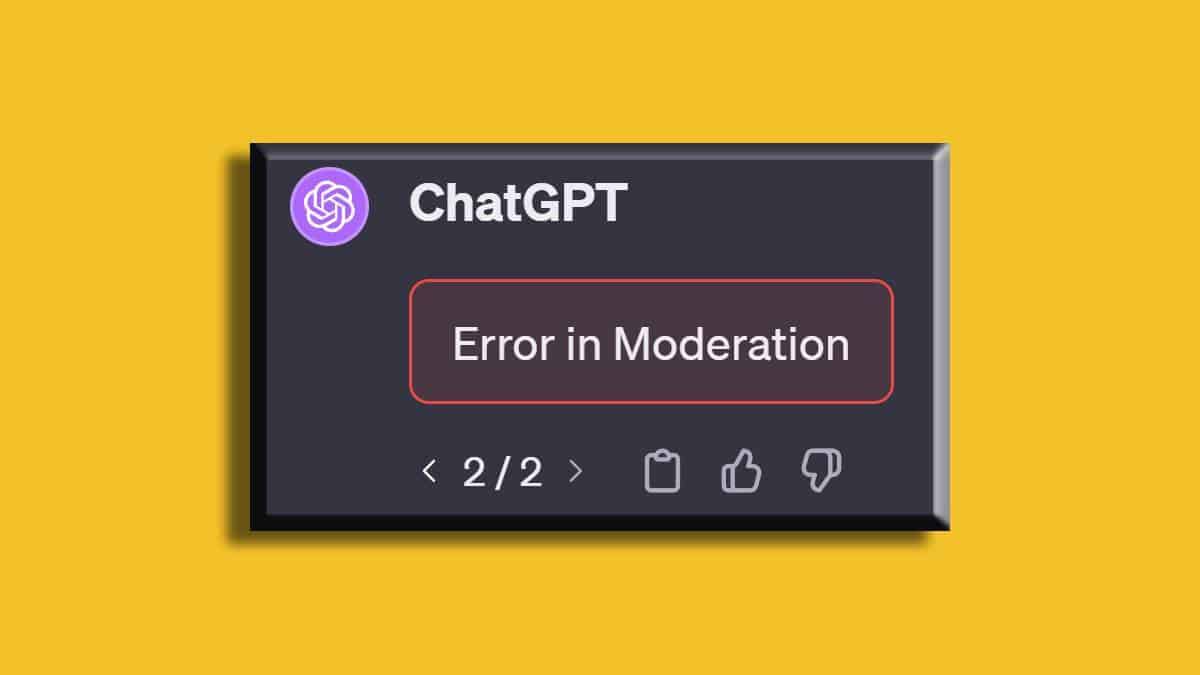 ChatGPT “Error in Moderation”: How to fix