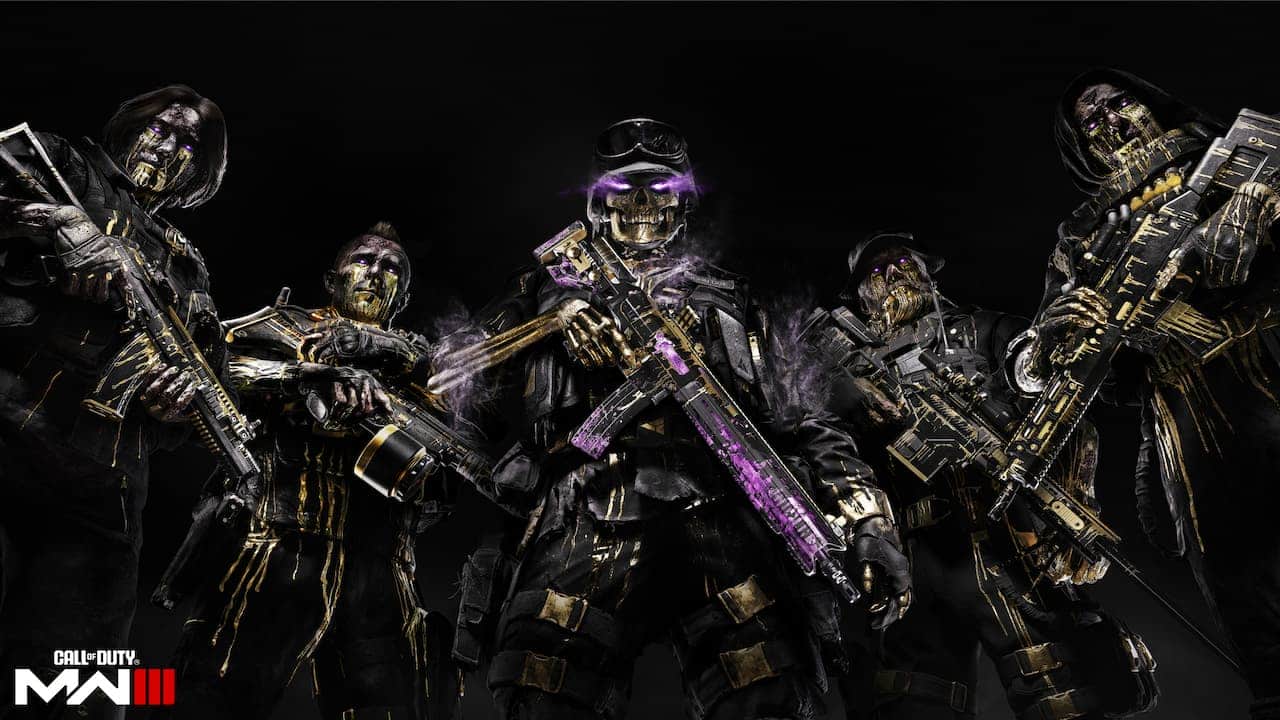 Soldiers with glowing purple features in MW3