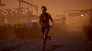 Does Dead by Daylight need Playstation Plus to play on PS4 or PS5: A survivor running through a desolate ghost town.