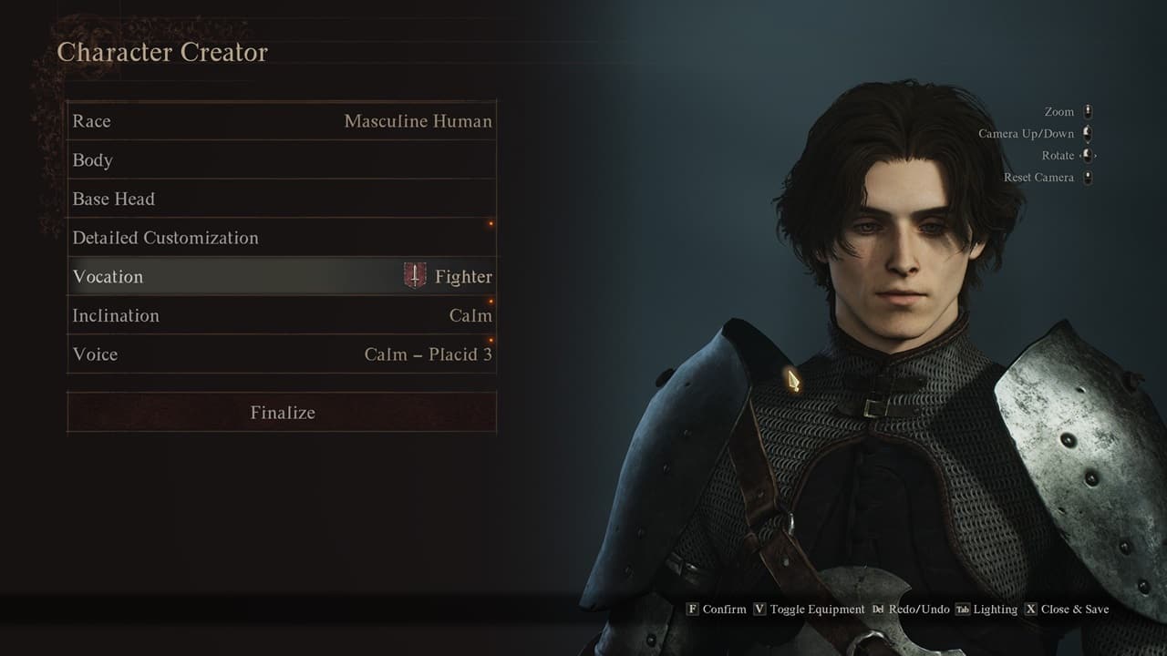 An image of Paul Atreides from Dune in Dragon's Dogma 2's character creator. Image from gongster on Steam.