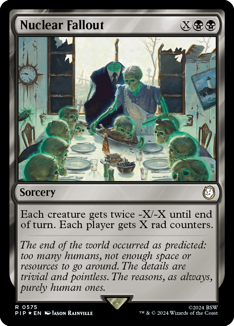 Check out the latest MTG Fallout spoilers featuring a card designed for nuclear fallout.