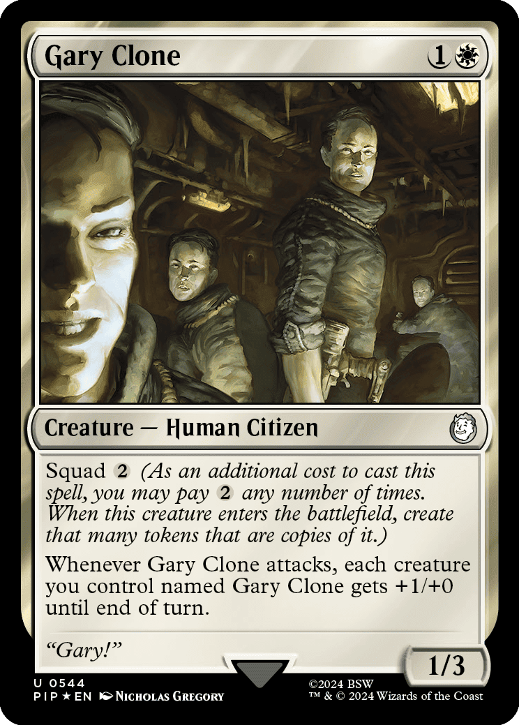 MTG Gary clone card released in Fallout spoilers.