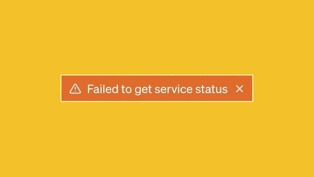 ChatGPT failed to get service status.