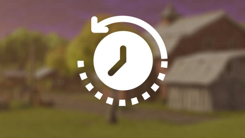 A farm with a clock in front of it, teasing a return to Chapter 1 in Fortnite.