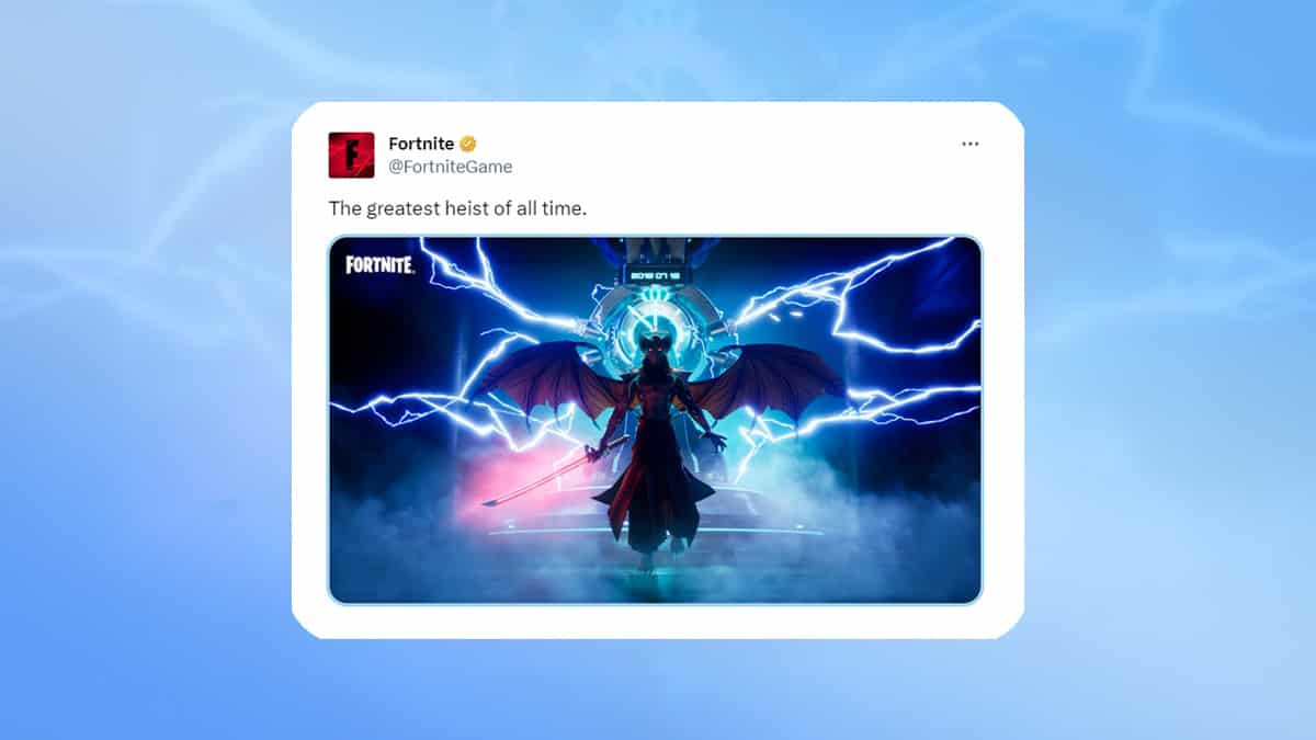 A screenshot of a Twitter page featuring a demon image.
