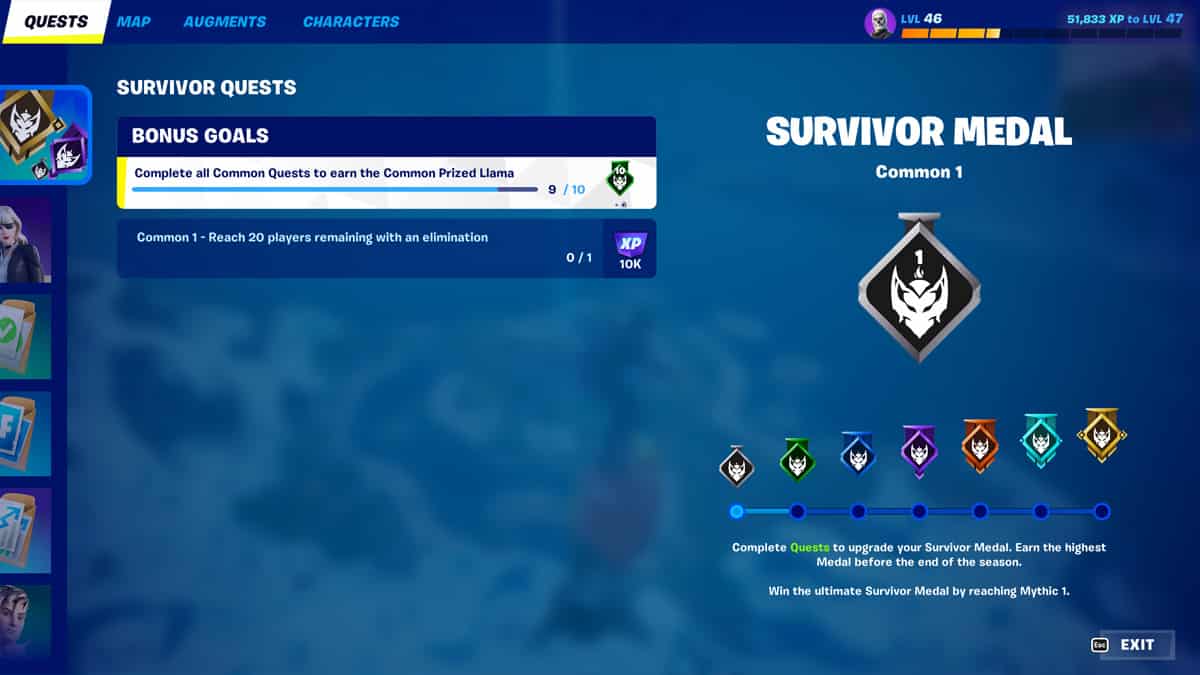 Survivor quests in Fortnite