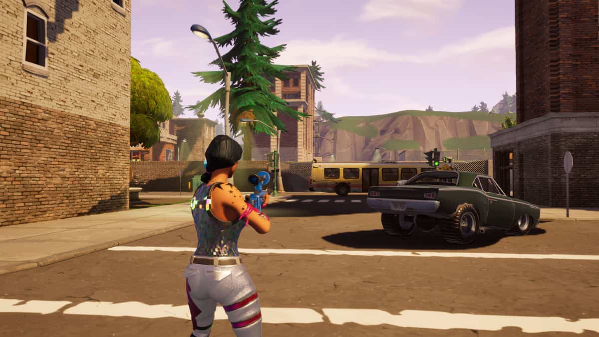 A review of Fortnite, featuring screenshots from the game.