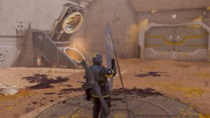 Helldivers 2 max level - A player plants a flag in the game.