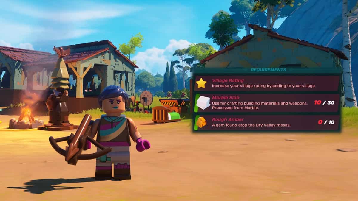 LEGO Fortnite village upgrade requirements – How to increase your village rating