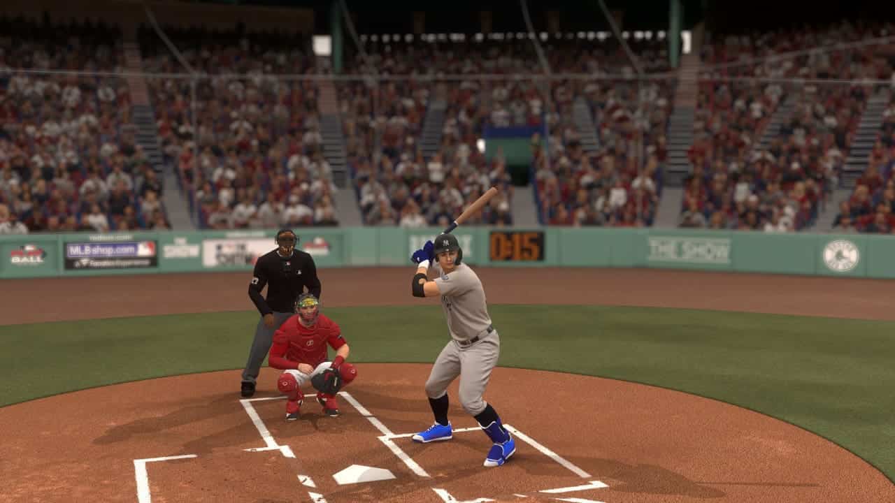 MLB the show 24 best batting stance: Player swinging in the batter's box
