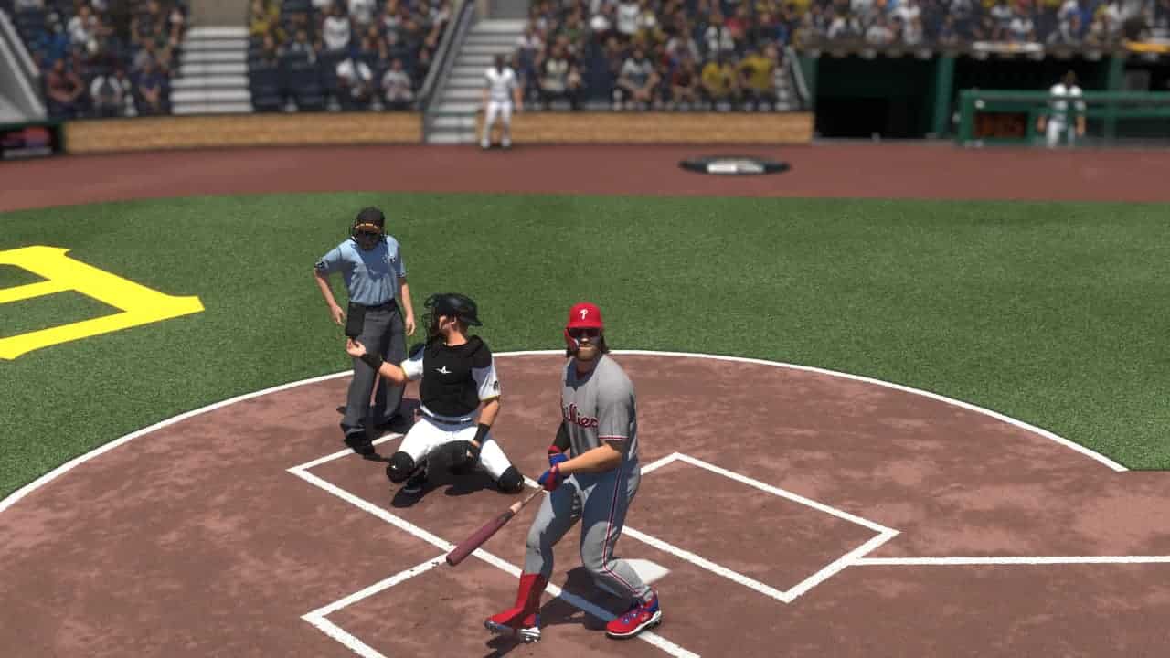 MLB the show 24 review: Bryce Harper hits foul ball