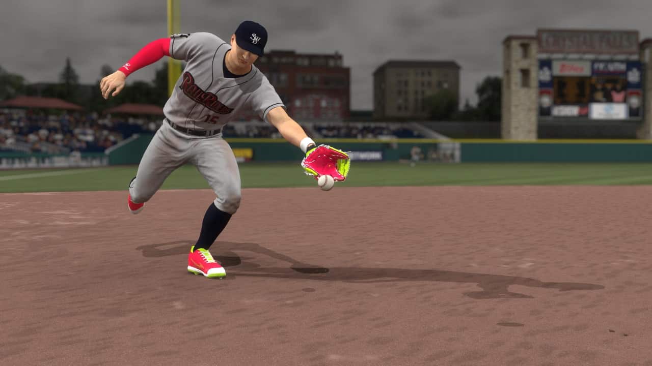 How to get traded mlb the show 24: Player fields ball at third base