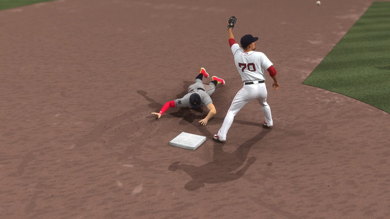 how to get traded mlb the show 24: Player slides into second