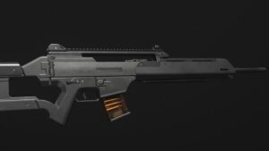MW3 DM56 loadout - An image of the weapon set to a black background. Image captured by VideoGamer.
