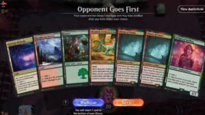 oppenent using 1 mulligan in magic the gathering