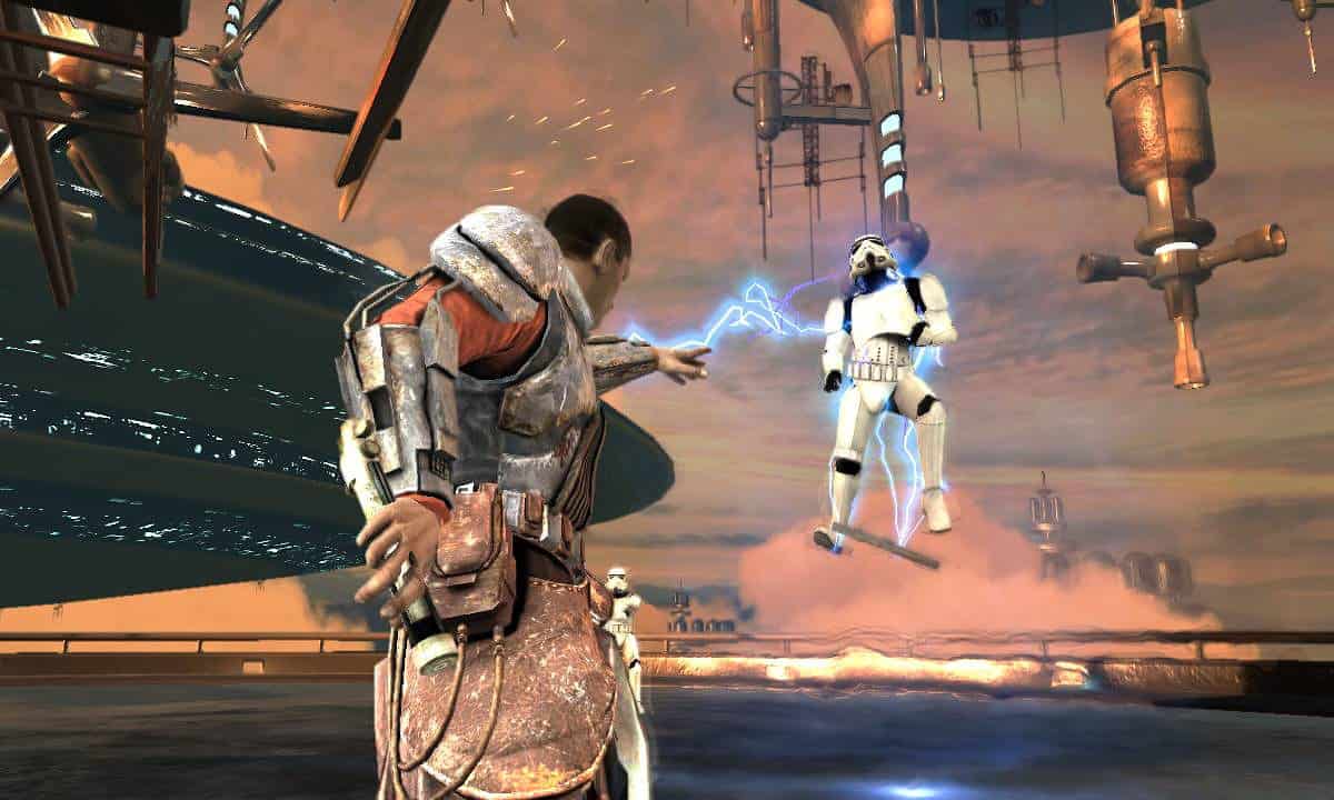 Star Wars The Force Unleashed paved the way for Jedi Survivor: The protagonist electrocuting a stormtrooper with the Force.