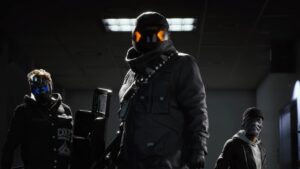 Players Fight Back Against Cheaters in A Group of People with Masks on in a Dark Room During The Finals.